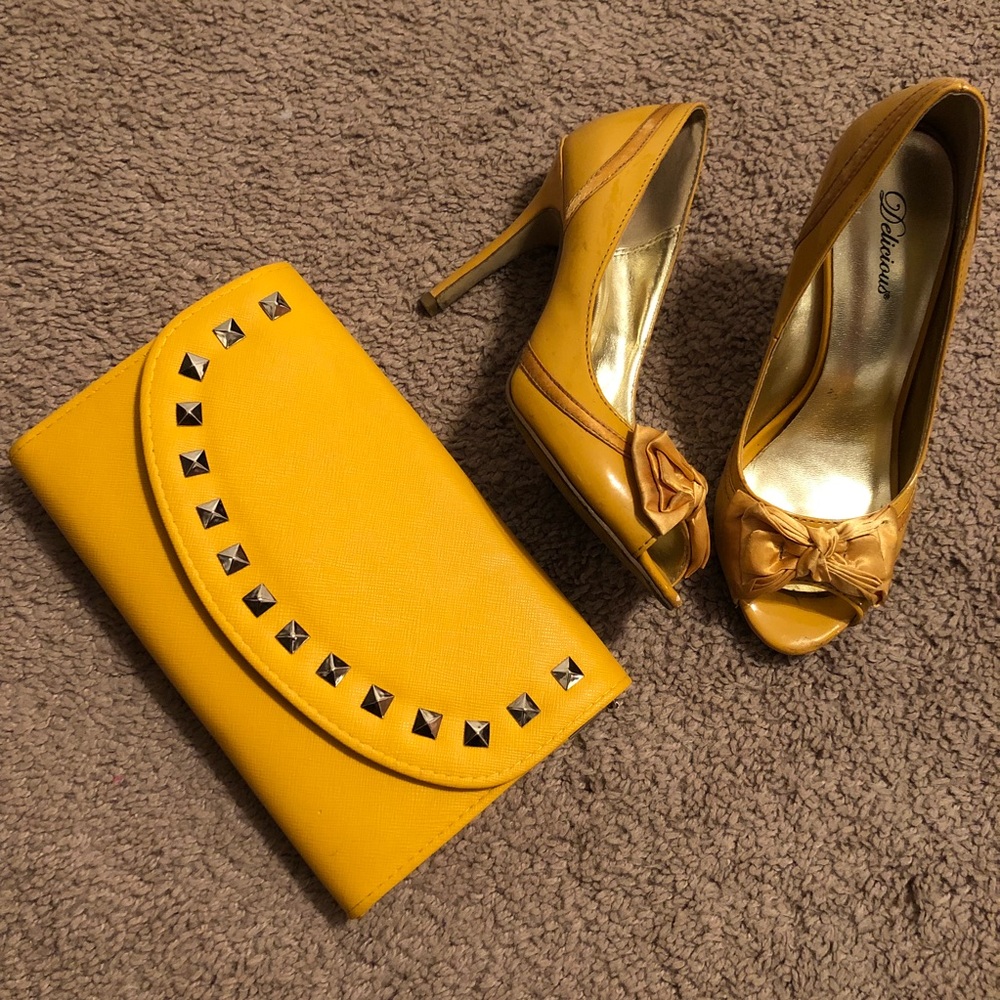 Mustard Yellow Clutch Bag